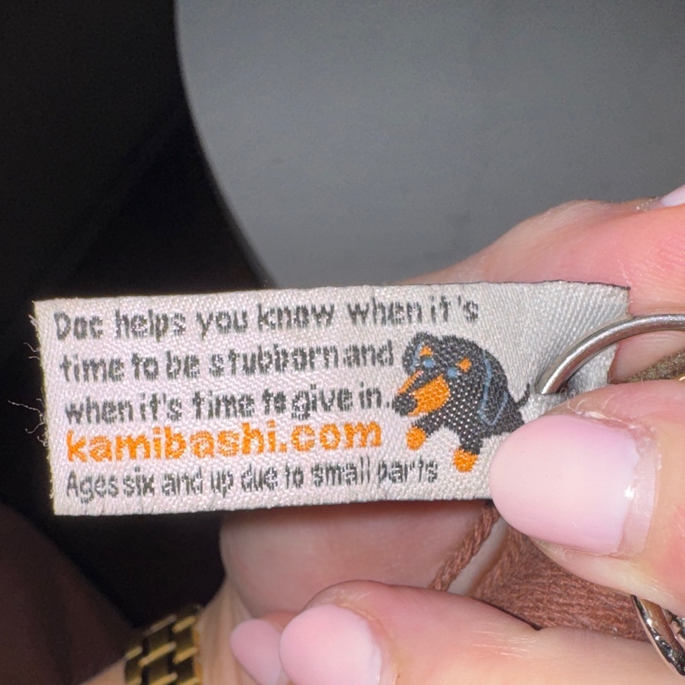 Brown Dachshund Weiner Dog Keychain Original String Doll Doc Handmade Thailand - Picture 4 of 6